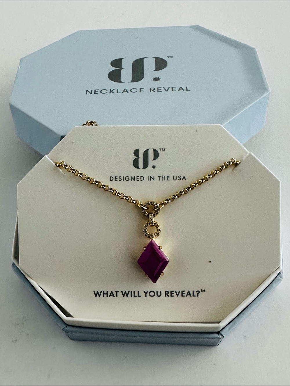 NIB Bomb Party “This Is How I Glow” necklace 18”+ 2.5” extender NK10555